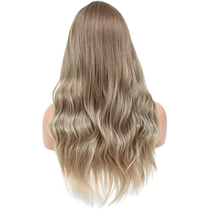 DILLARDS Mimo Long Light Brown Wig Long Brown Wavy Wigs For White Women Synthetic Light Brown To Blonde Long Wig - Image 5